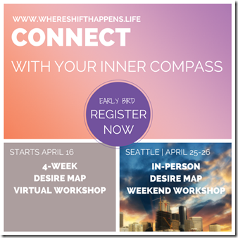 WHERE SHIFT HAPPENS - April Desire Map workshops - Inner compass